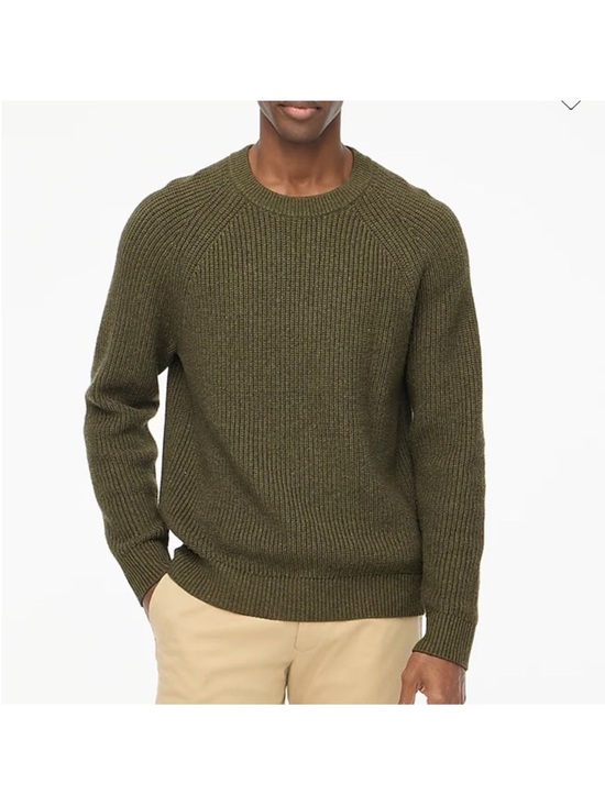 J. Crew Other - J crew Raglan shaker-stitch crewneck sweater Hthr Distressed Fatigue
